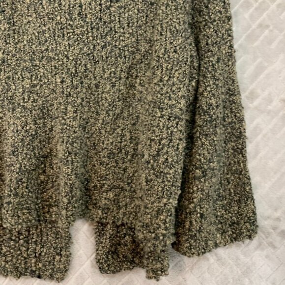 Jones New York Womens L Cardigan Sweater Brown Wool Blend Shrug Collared - Picture 15 of 16